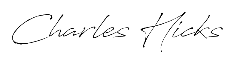 How to make Charles Hicks name signature. Use Antro_Vectra style for creating short signs online. This is the latest handwritten sign. Charles Hicks signature style 6 images and pictures png