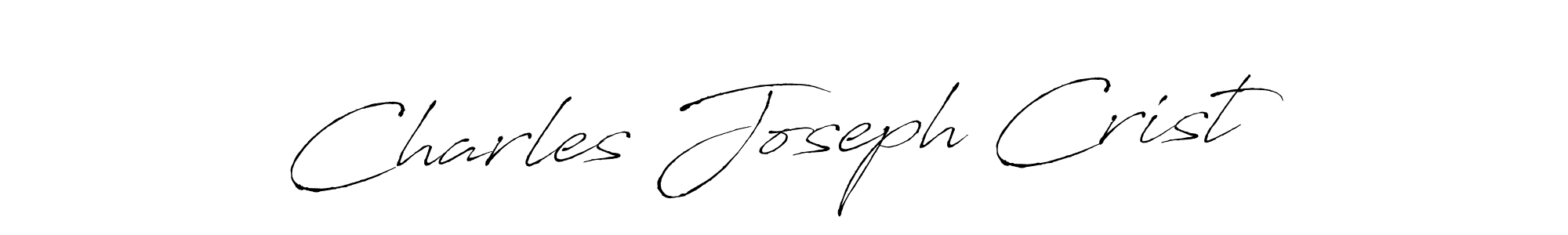 The best way (Antro_Vectra) to make a short signature is to pick only two or three words in your name. The name Charles Joseph Crist include a total of six letters. For converting this name. Charles Joseph Crist signature style 6 images and pictures png