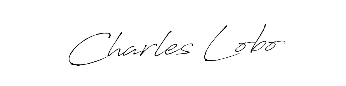How to make Charles Lobo name signature. Use Antro_Vectra style for creating short signs online. This is the latest handwritten sign. Charles Lobo signature style 6 images and pictures png