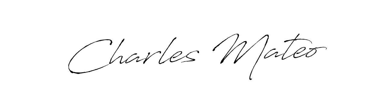 Use a signature maker to create a handwritten signature online. With this signature software, you can design (Antro_Vectra) your own signature for name Charles Mateo. Charles Mateo signature style 6 images and pictures png