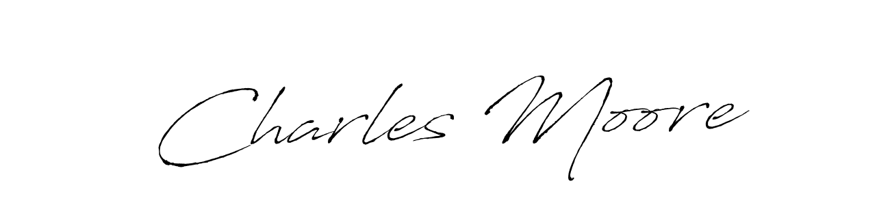 How to make Charles Moore name signature. Use Antro_Vectra style for creating short signs online. This is the latest handwritten sign. Charles Moore signature style 6 images and pictures png