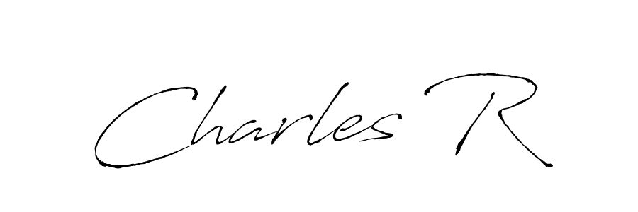 Design your own signature with our free online signature maker. With this signature software, you can create a handwritten (Antro_Vectra) signature for name Charles R. Charles R signature style 6 images and pictures png