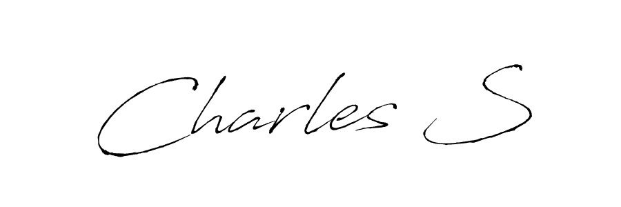 Similarly Antro_Vectra is the best handwritten signature design. Signature creator online .You can use it as an online autograph creator for name Charles S. Charles S signature style 6 images and pictures png