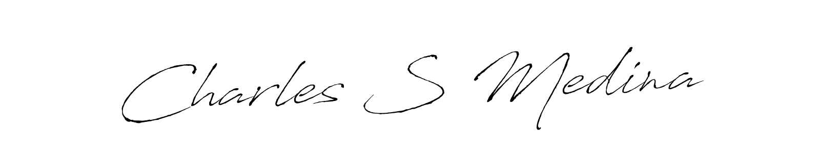 if you are searching for the best signature style for your name Charles S Medina. so please give up your signature search. here we have designed multiple signature styles  using Antro_Vectra. Charles S Medina signature style 6 images and pictures png