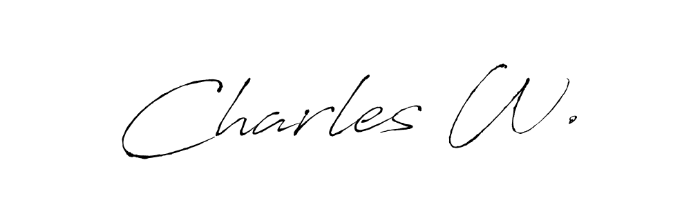 This is the best signature style for the Charles W. name. Also you like these signature font (Antro_Vectra). Mix name signature. Charles W. signature style 6 images and pictures png