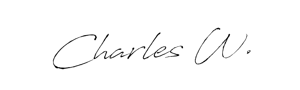 Antro_Vectra is a professional signature style that is perfect for those who want to add a touch of class to their signature. It is also a great choice for those who want to make their signature more unique. Get Charles W. name to fancy signature for free. Charles W. signature style 6 images and pictures png