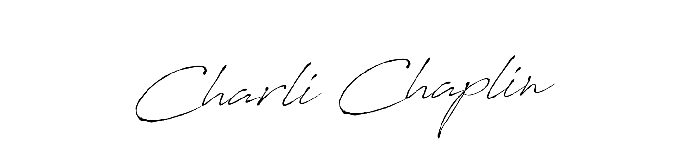 Similarly Antro_Vectra is the best handwritten signature design. Signature creator online .You can use it as an online autograph creator for name Charli Chaplin. Charli Chaplin signature style 6 images and pictures png