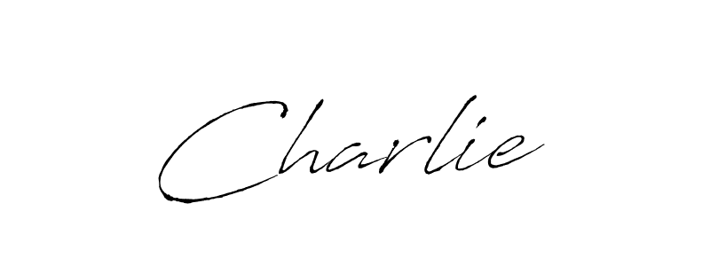 Make a beautiful signature design for name Charlie . With this signature (Antro_Vectra) style, you can create a handwritten signature for free. Charlie  signature style 6 images and pictures png