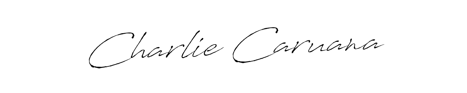 Design your own signature with our free online signature maker. With this signature software, you can create a handwritten (Antro_Vectra) signature for name Charlie Caruana. Charlie Caruana signature style 6 images and pictures png