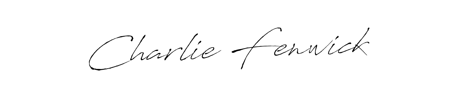 How to make Charlie Fenwick name signature. Use Antro_Vectra style for creating short signs online. This is the latest handwritten sign. Charlie Fenwick signature style 6 images and pictures png