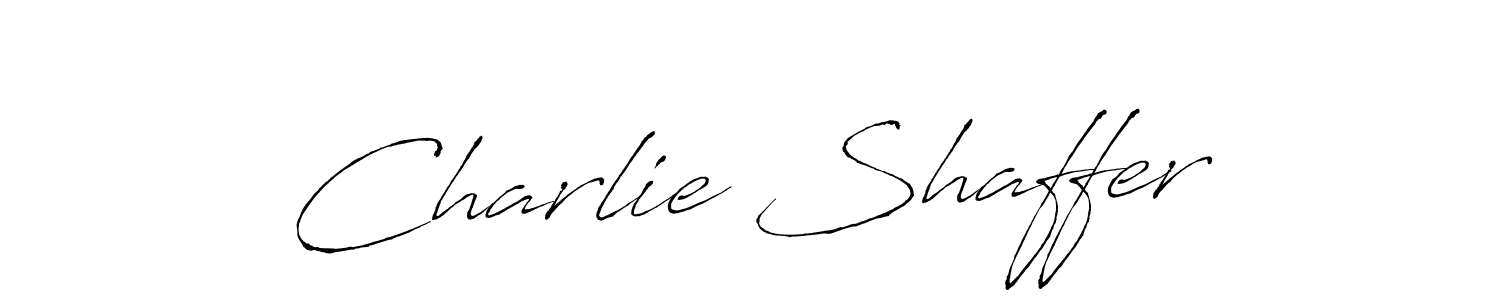 Create a beautiful signature design for name Charlie Shaffer. With this signature (Antro_Vectra) fonts, you can make a handwritten signature for free. Charlie Shaffer signature style 6 images and pictures png