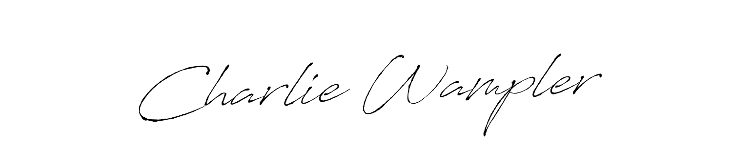 Also we have Charlie Wampler name is the best signature style. Create professional handwritten signature collection using Antro_Vectra autograph style. Charlie Wampler signature style 6 images and pictures png