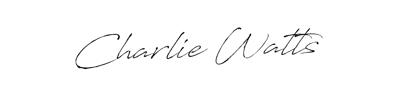 It looks lik you need a new signature style for name Charlie Watts. Design unique handwritten (Antro_Vectra) signature with our free signature maker in just a few clicks. Charlie Watts signature style 6 images and pictures png