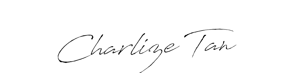Design your own signature with our free online signature maker. With this signature software, you can create a handwritten (Antro_Vectra) signature for name Charlize Tan. Charlize Tan signature style 6 images and pictures png