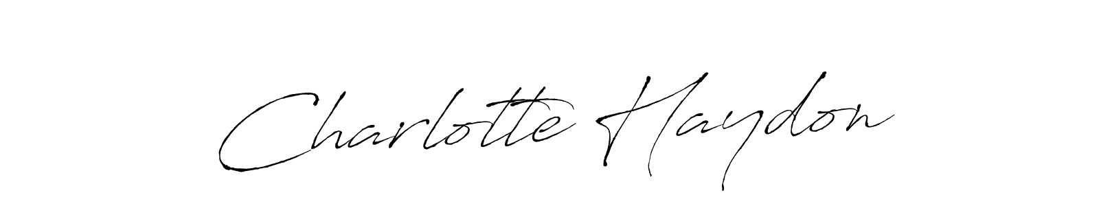You should practise on your own different ways (Antro_Vectra) to write your name (Charlotte Haydon) in signature. don't let someone else do it for you. Charlotte Haydon signature style 6 images and pictures png