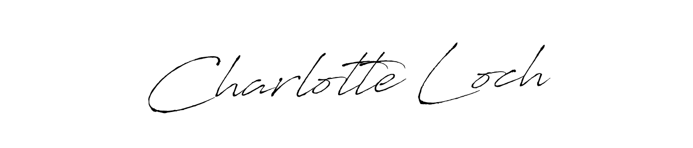 How to make Charlotte Loch name signature. Use Antro_Vectra style for creating short signs online. This is the latest handwritten sign. Charlotte Loch signature style 6 images and pictures png