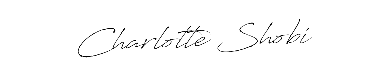 You should practise on your own different ways (Antro_Vectra) to write your name (Charlotte Shobi) in signature. don't let someone else do it for you. Charlotte Shobi signature style 6 images and pictures png