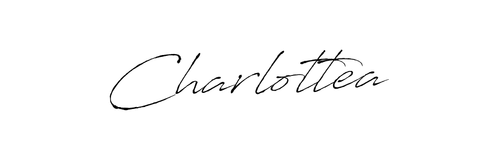Create a beautiful signature design for name Charlottea. With this signature (Antro_Vectra) fonts, you can make a handwritten signature for free. Charlottea signature style 6 images and pictures png