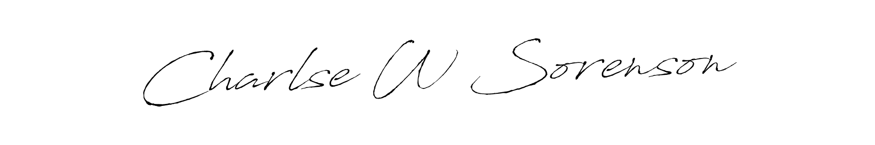 Make a beautiful signature design for name Charlse W Sorenson. Use this online signature maker to create a handwritten signature for free. Charlse W Sorenson signature style 6 images and pictures png