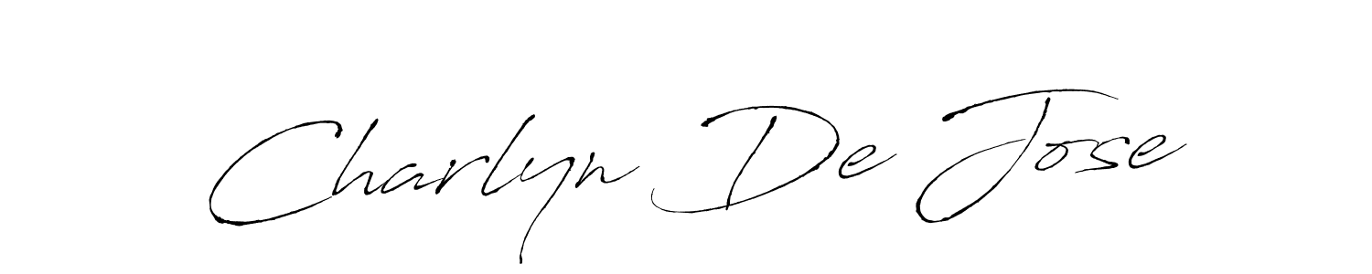 Charlyn De Jose stylish signature style. Best Handwritten Sign (Antro_Vectra) for my name. Handwritten Signature Collection Ideas for my name Charlyn De Jose. Charlyn De Jose signature style 6 images and pictures png