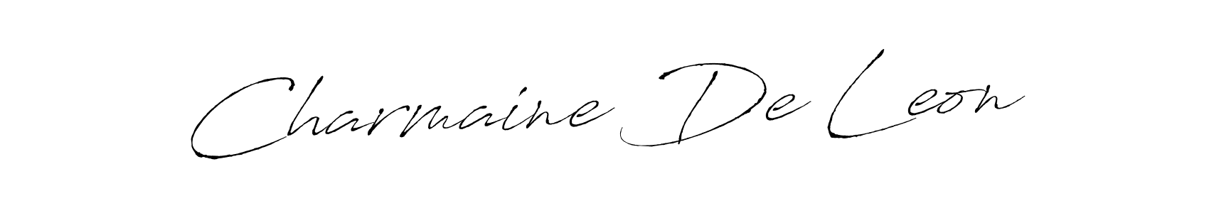 Design your own signature with our free online signature maker. With this signature software, you can create a handwritten (Antro_Vectra) signature for name Charmaine De Leon. Charmaine De Leon signature style 6 images and pictures png