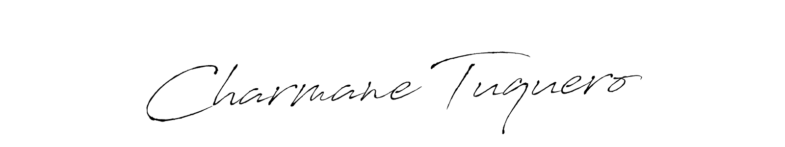 Charmane Tuquero stylish signature style. Best Handwritten Sign (Antro_Vectra) for my name. Handwritten Signature Collection Ideas for my name Charmane Tuquero. Charmane Tuquero signature style 6 images and pictures png