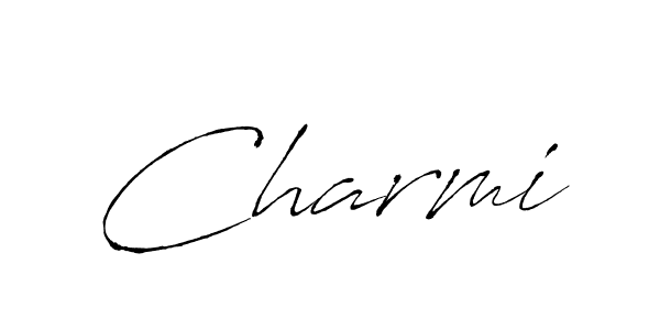 Charmi stylish signature style. Best Handwritten Sign (Antro_Vectra) for my name. Handwritten Signature Collection Ideas for my name Charmi. Charmi signature style 6 images and pictures png