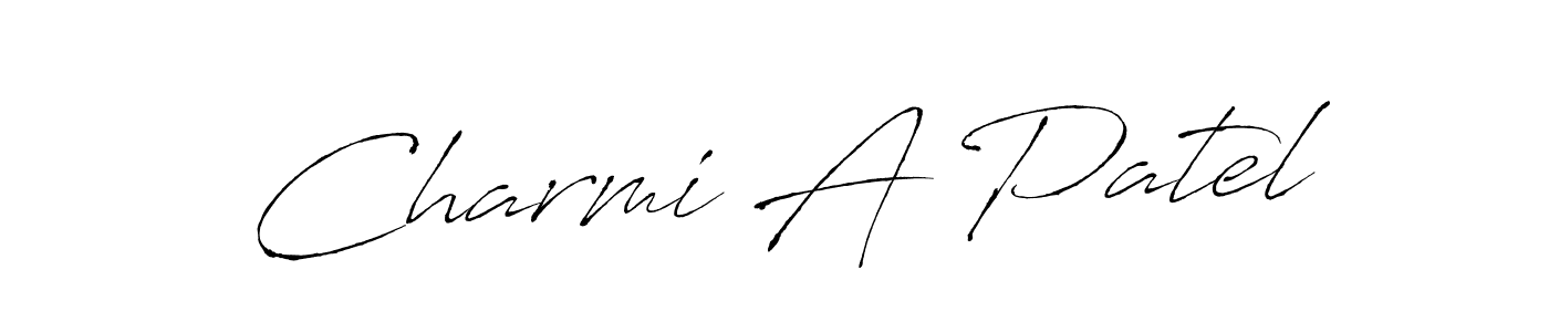 This is the best signature style for the Charmi A Patel name. Also you like these signature font (Antro_Vectra). Mix name signature. Charmi A Patel signature style 6 images and pictures png