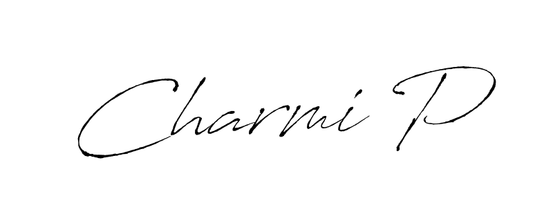 Also You can easily find your signature by using the search form. We will create Charmi P name handwritten signature images for you free of cost using Antro_Vectra sign style. Charmi P signature style 6 images and pictures png