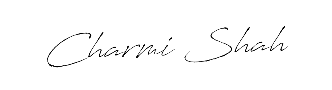 Charmi Shah stylish signature style. Best Handwritten Sign (Antro_Vectra) for my name. Handwritten Signature Collection Ideas for my name Charmi Shah. Charmi Shah signature style 6 images and pictures png