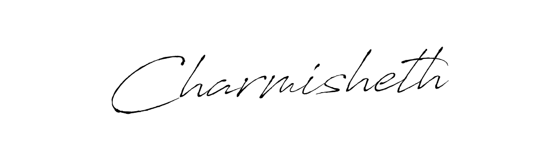Charmisheth stylish signature style. Best Handwritten Sign (Antro_Vectra) for my name. Handwritten Signature Collection Ideas for my name Charmisheth. Charmisheth signature style 6 images and pictures png