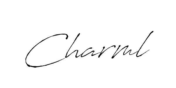 Charml stylish signature style. Best Handwritten Sign (Antro_Vectra) for my name. Handwritten Signature Collection Ideas for my name Charml. Charml signature style 6 images and pictures png
