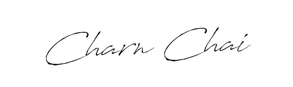 Use a signature maker to create a handwritten signature online. With this signature software, you can design (Antro_Vectra) your own signature for name Charn Chai. Charn Chai signature style 6 images and pictures png