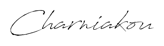Create a personalized artistic stamp with Charniakou in Antro_Vectra font. Perfect for visual artists, designers, and influencers. Charniakou signature style 6 images and pictures png