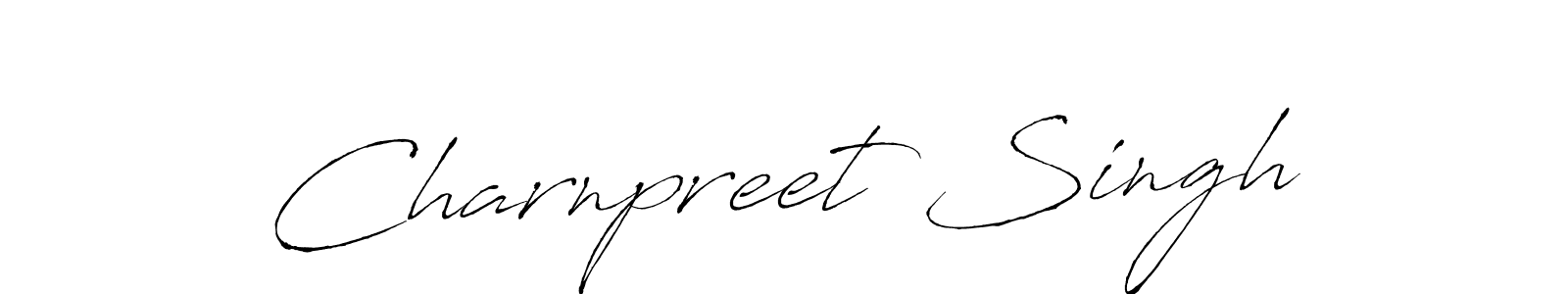 Make a beautiful signature design for name Charnpreet Singh. With this signature (Antro_Vectra) style, you can create a handwritten signature for free. Charnpreet Singh signature style 6 images and pictures png