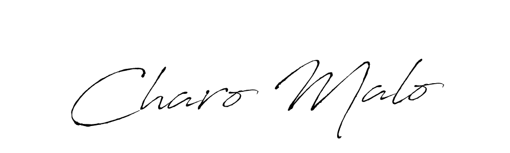 How to make Charo Malo signature? Antro_Vectra is a professional autograph style. Create handwritten signature for Charo Malo name. Charo Malo signature style 6 images and pictures png