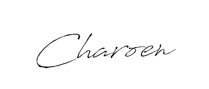 Charoen stylish signature style. Best Handwritten Sign (Antro_Vectra) for my name. Handwritten Signature Collection Ideas for my name Charoen. Charoen signature style 6 images and pictures png