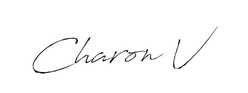 Also we have Charon V name is the best signature style. Create professional handwritten signature collection using Antro_Vectra autograph style. Charon V signature style 6 images and pictures png