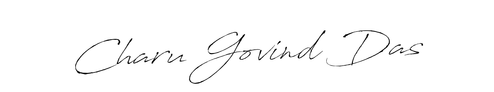 How to make Charu Govind Das signature? Antro_Vectra is a professional autograph style. Create handwritten signature for Charu Govind Das name. Charu Govind Das signature style 6 images and pictures png