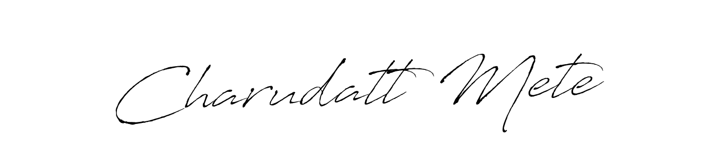 How to Draw Charudatt Mete signature style? Antro_Vectra is a latest design signature styles for name Charudatt Mete. Charudatt Mete signature style 6 images and pictures png