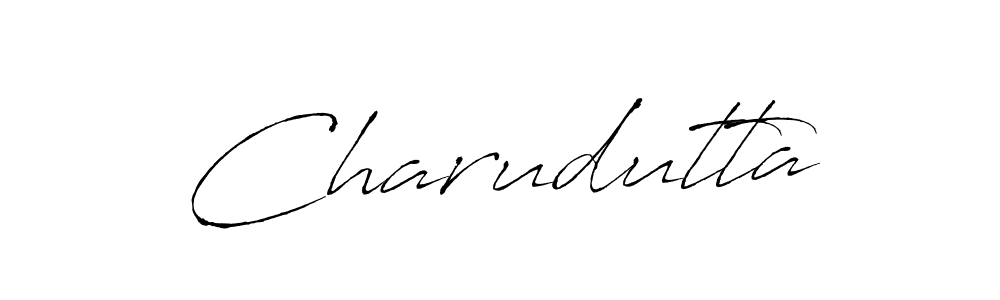 Charudutta stylish signature style. Best Handwritten Sign (Antro_Vectra) for my name. Handwritten Signature Collection Ideas for my name Charudutta. Charudutta signature style 6 images and pictures png