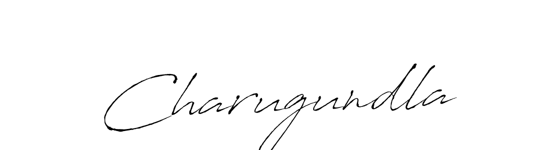 Make a beautiful signature design for name Charugundla. With this signature (Antro_Vectra) style, you can create a handwritten signature for free. Charugundla signature style 6 images and pictures png