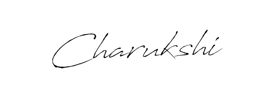 Make a beautiful signature design for name Charukshi. With this signature (Antro_Vectra) style, you can create a handwritten signature for free. Charukshi signature style 6 images and pictures png