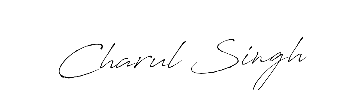 You should practise on your own different ways (Antro_Vectra) to write your name (Charul Singh) in signature. don't let someone else do it for you. Charul Singh signature style 6 images and pictures png