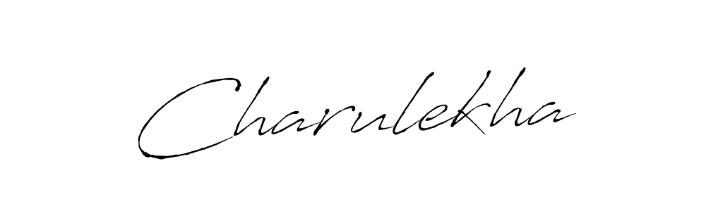 Create a beautiful signature design for name Charulekha. With this signature (Antro_Vectra) fonts, you can make a handwritten signature for free. Charulekha signature style 6 images and pictures png