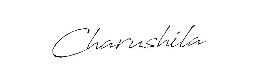 Antro_Vectra is a professional signature style that is perfect for those who want to add a touch of class to their signature. It is also a great choice for those who want to make their signature more unique. Get Charushila name to fancy signature for free. Charushila signature style 6 images and pictures png
