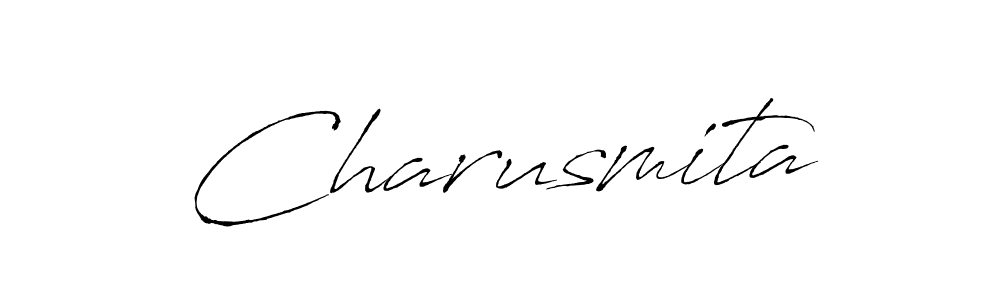 Use a signature maker to create a handwritten signature online. With this signature software, you can design (Antro_Vectra) your own signature for name Charusmita. Charusmita signature style 6 images and pictures png