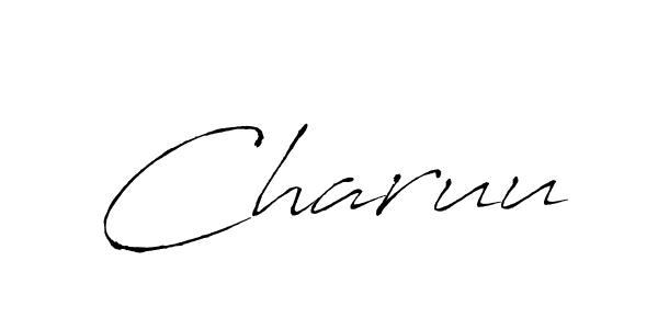 Create a beautiful signature design for name Charuu. With this signature (Antro_Vectra) fonts, you can make a handwritten signature for free. Charuu signature style 6 images and pictures png