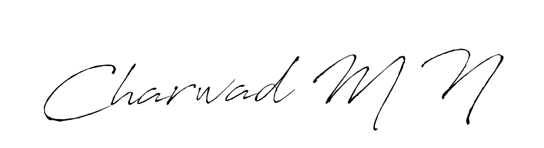 How to make Charwad M N signature? Antro_Vectra is a professional autograph style. Create handwritten signature for Charwad M N name. Charwad M N signature style 6 images and pictures png