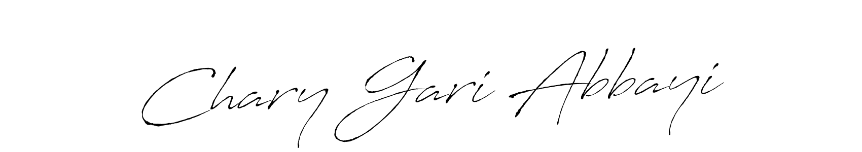 Make a beautiful signature design for name Chary Gari Abbayi. With this signature (Antro_Vectra) style, you can create a handwritten signature for free. Chary Gari Abbayi signature style 6 images and pictures png